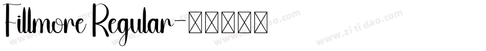 Fillmore Regular字体转换